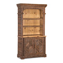 Rustic Hutch #2041 shown in a Custom Finish - Light Pine with Willow in Natural Finish (on Bark) La Lune Collection