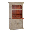 Rustic Hutch #2041 shown in a Custom Finish - Redwood Wash Pine with Willow in Taupe Premium Finish (on Bark) La Lune Collection