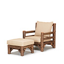Rustic Lounge Chair #1248 & Ottoman #1254 (Shown in Natural Finish) La Lune Collection