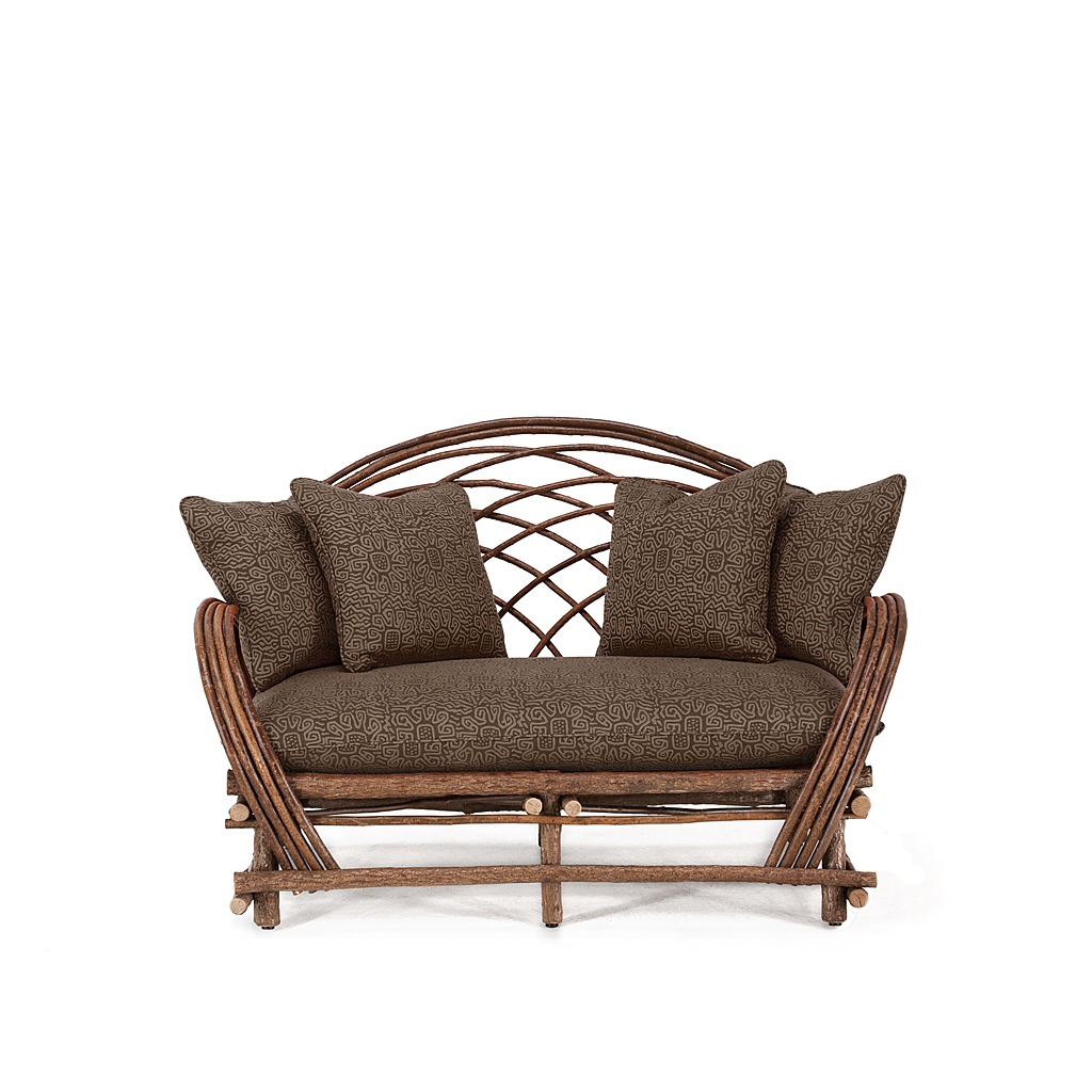 Rustic Sofa And Loveseat La Lune Collection   Rustic Loveseat 1014 Lighter Chocolate 