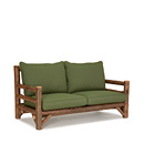 Rustic Loveseat #1244 shown in Natural Finish (on Bark) La Lune Collection