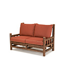 Rustic Loveseat #1265 shown in Natural Finish (on Bark) La Lune Collection