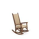 Rustic Rocking Chair with Woven Leather Back #1188 (Shown in Natural Finish) La Lune Collection
