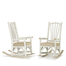 Rustic Rocking Chair #1190 (Shown in Antique White Finish) La Lune Collection