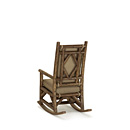 Rustic Rocking Chair with Tie-On Back Pad #1550 (shown in Kahlua Finish with Optional Loose Seat Cushion) La Lune Collection