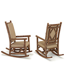 Rustic Rocking Chair with Tie-On Back Pad #1550 (shown in Natural Finish) La Lune Collection