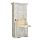 Rustic Secretary with Willow Doors #2052 (Shown in Whitewash Finish) La Lune Collection