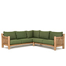Rustic Sectional #1582 (shown in Pecan Finish) La Lune Collection