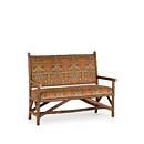 Rustic Settee #1158 shown in Natural Finish (on Bark) La Lune Collection