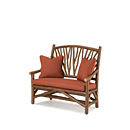 Rustic Settee #1404 with Optional Loose Seat Cushion (shown in Natural Finish on Bark) La Lune Collection