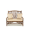 Rustic Settee #1404 (Shown in Natural Finish with Optional Loose Cushions) La Lune Collection