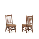 Rustic Dining Side Chair #1154 shown in Natural Finish (on Bark) La Lune Collection