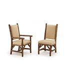 Rustic Dining Arm Chair #1166 & Dining Side Chair #1164 (Shown in Natural Finish) La Lune Collection