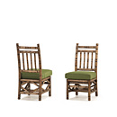 Rustic Dining Side Chair #1198 (Shown in Kahlua Finish with Optional Loose Seat Cushion) La Lune Collection