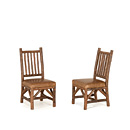 Rustic Dining Side Chair #1204 shown in Natural Finish (on Bark) La Lune Collection