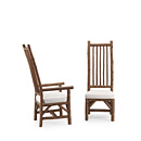 Rustic Dining Arm Chair #1214 & Dining Side Chair #1212 shown in Natural Finish (on Bark) La Lune Collection