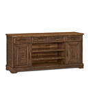 Rustic TV Cabinet #2586 (Shown in Natural Finish with Medium Pine Top) La Lune Collection