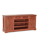 Rustic TV Cabinet #2592 (Shown in Redwood Finish) La Lune Collection