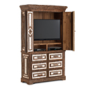 Rustic TV Cabinet #2624 (Shown in Natural Finish) La Lune Collection