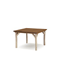 Rustic Dining Table #3032 (Shown in Sandstone Finish with Optional Medium Oak Top)   La Lune Collection