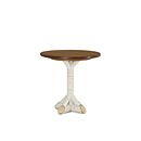 Rustic Dining Table #3045 (Shown in Antique White Finish with Optional Medium Oak Top) La Lune Collection