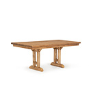 Rustic Dining Table #3052 (Shown in Pecan Finish with Custom Pecan Cedar Top) La Lune Collection