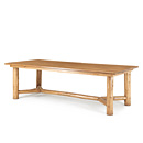 Rustic Dining Table #3086 (Shown in Custom Finish - Pecan with Pecan Pine Top) La Lune Collection