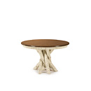 Rustic Dining Table #3089 (Shown in Navajo Finish with Medium Pine Top) La Lune Collection