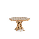 Rustic Dining Table #3089 with Optional Cedar Top  (Shown in Custom Finish - Pecan Finish w/Pecan Cedar Top) La Lune Collection