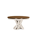 Rustic Dining Table #3090 (Shown in Antique White Finish with Medium Pine Top) La Lune Collection