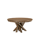 Rustic Dining Table #3091 (Shown in Custom Finish - Kahlua with Kahlua Cedar Top) La Lune Collection