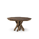 Rustic Dining Table with Optional Cedar Top #3108 (Shown in Kahlua Finish & Dark Cedar Top)  La Lune Collection