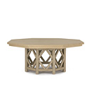 Rustic Dining Table #3116 (Shown in Taupe Finish with Optional Taupe Cedar Top) La Lune Collection