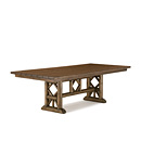 Rustic Trestle Dining Table #3121 (Shown in Kahlua Finish with Kahlua Cedar Top) La Lune Collection