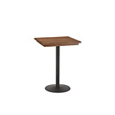 Rustic Bar Table with Metal Base (No Footring) #3177 (Shown with Optional Medium Oak Top) La Lune Collection