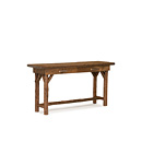 Rustic Console Table #3193 shown in Natural Finish (on Bark) with Medium Pine Top La Lune Collection