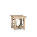 Rustic Side Table #3222 with Optional Cedar Top (Shown in a Custom Finish - Taupe with Taupe Cedar Top) La Lune Collection