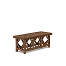 Rustic Coffee Table with Willow Top #3228 shown in Natural Finish (on Bark) La Lune Collection