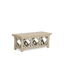 Rustic Coffee Table #3230 with Optional Cedar Top (shown in a Custom Finish)  La Lune Collection