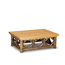 Rustic Coffee Table #3233 (Shown in Kahlua Finish with Optional Light Cedar Top) La Lune Collection