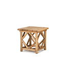 Rustic End Table w/Optional Cedar Plank Top #3242 shown in a Custom Finish La Lune Collection