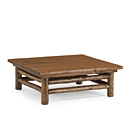 Rustic Coffee Table with Pine Top #3252 (shown in Kahlua Finish with Medium Pine Top)  La Lune Collection