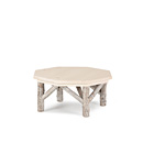 Rustic Coffee Table #3256 (Shown in Whitewash Finish with Custom Whitewash Pine Top) La Lune Collection