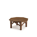 Rustic Coffee Table with Pine Top #3256 shown in Natural Finish (on Bark) La Lune Collection