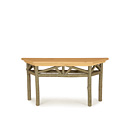 Rustic Console Table with Pine Top #3268 (Shown in Sage Finish & Light Pine Top) La Lune Collection