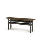Rustic Console Table #3284 (Shown in Ebony Finish with Dark Pine Top) La Lune Collection