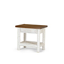 Rustic Side Table #3287 (Shown in Antique White Finish with Medium Pine Top) La Lune Collection