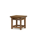 Rustic End Table #3296 (shown in Natural Finish with Optional Cedar Top) La Lune Collection