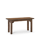 Rustic Console Table with Medium Pine Top #3300 shown in Natural Finish (on Bark)  La Lune Collection