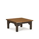 Rustic Coffee Table with Medium Pine Top #3324 shown in Ebony Premium Finish (on Bark) La Lune Collection